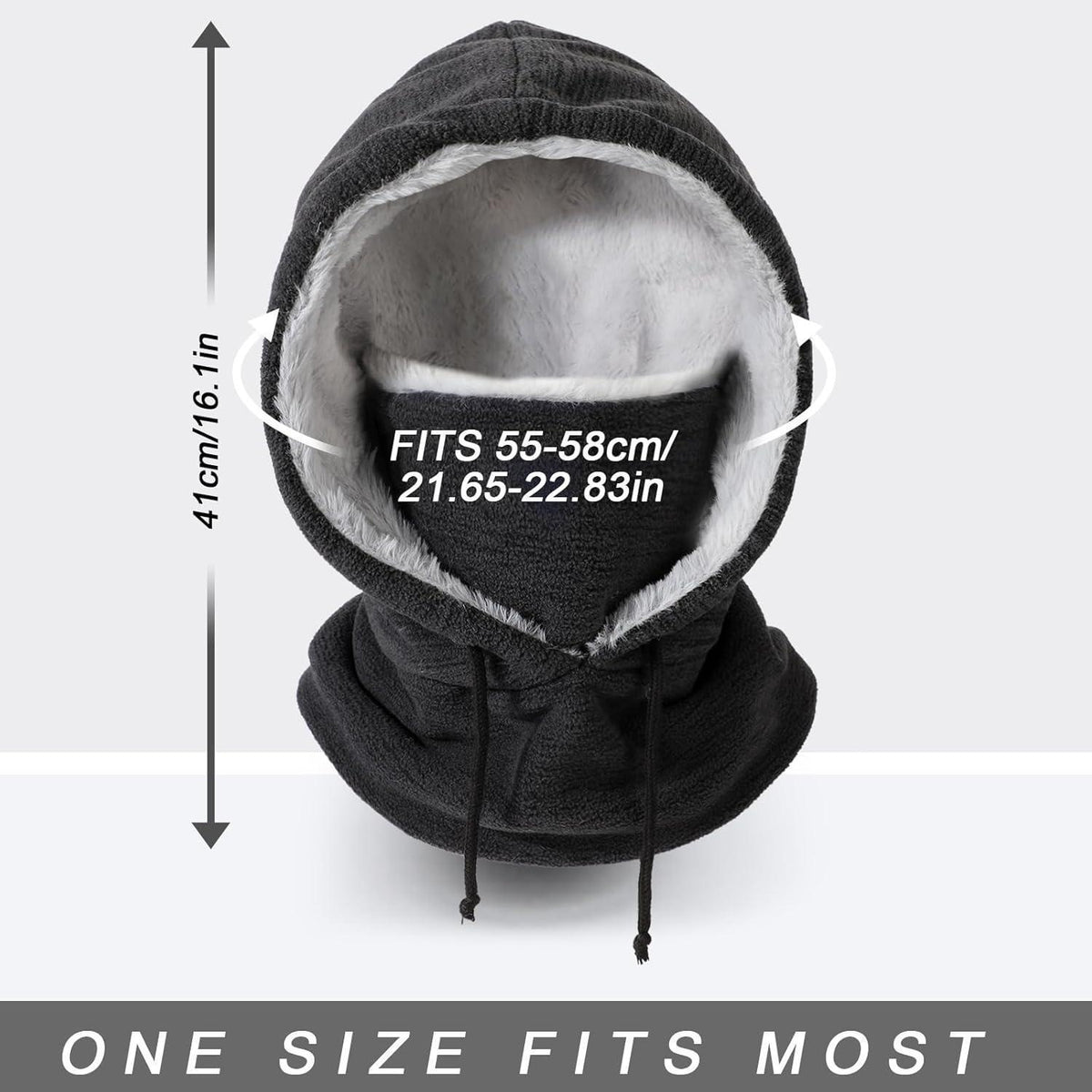 Sturmhaube Fleece Balaclava – Warm & Winddicht für Winter Sport