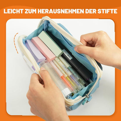 Großes Federmäppchen für Schulanfang - Orange