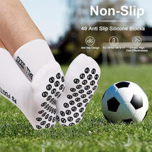Rutschfeste Fußballsocken 3 Paar Größen 35-46 Rot