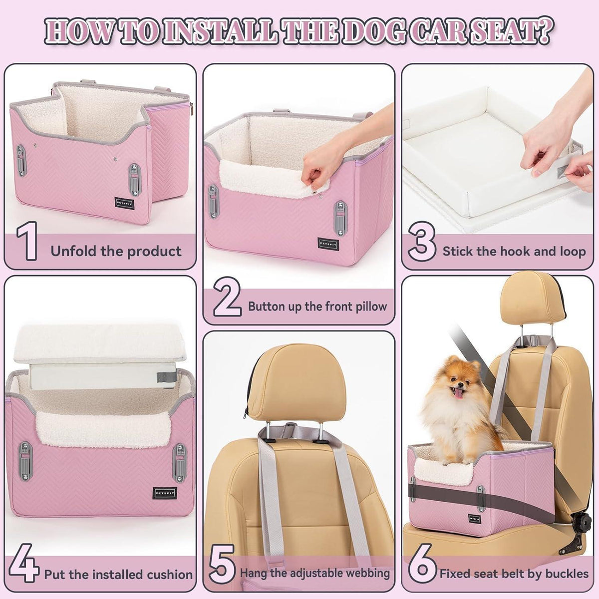 Hunde Autositz für kleine Hunde – Sicher & Komfortabel
