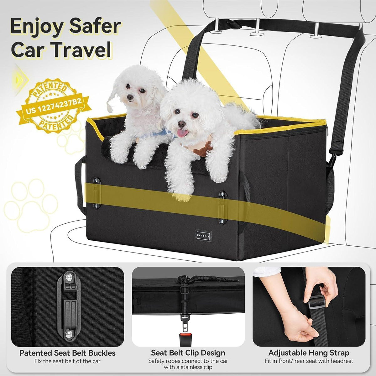 Hund Autositz für kleine Hunde – Sicher & Komfortabel