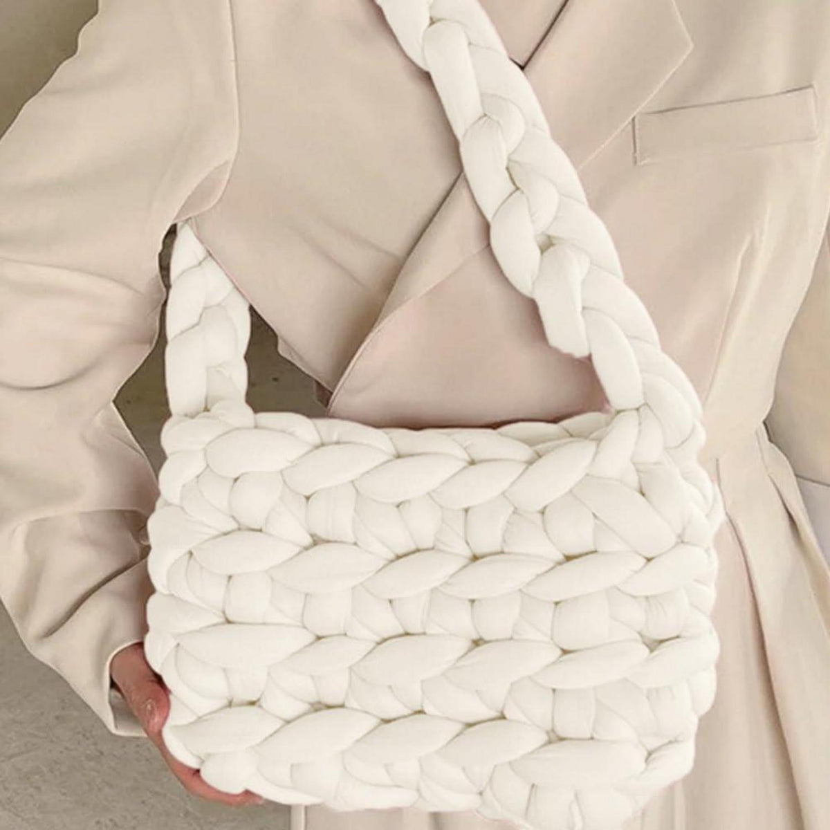 Chunky Wolle 500g - Cremegelb zum Stricken & Häkeln