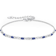 Armband Damen Silber 925 mit Zirkonia Geburtsstein verstellbar