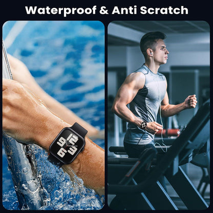 Schutzfolie Apple Watch Series SE2/SE/6/5/4 44mm 2 Stück Blasenfrei