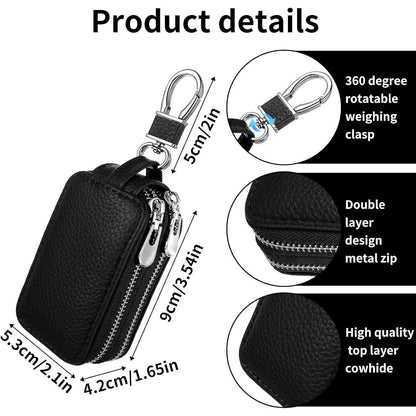 Echtes Leder Schlüsseltasche für Autoschlüssel – Universal Etui