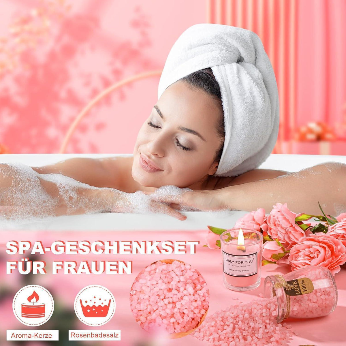 Oma Geschenkset Geburtstag – Entspannendes Spa & Kaffee Becher