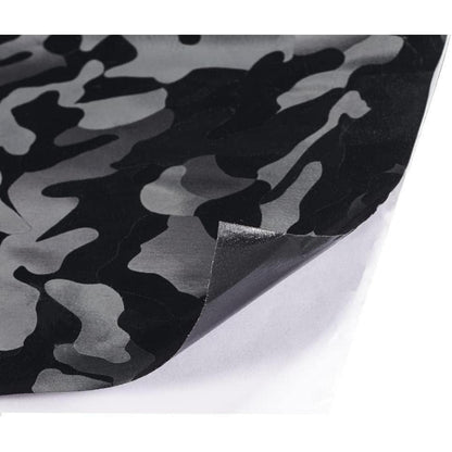 Auto Folie Camouflage Schwarz Glänzend – Selbstklebend 180x152cm