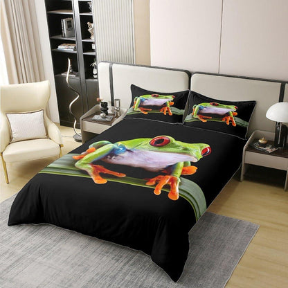 100% Baumwoll Bettbezug Frosch 135x200 mit Kissenbezug