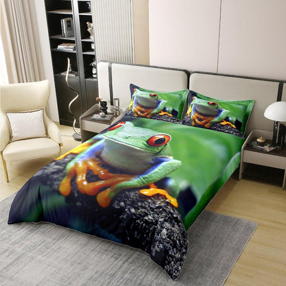 Baumwoll Bettbezug Frosch Familie Kinderzimmer Dekor