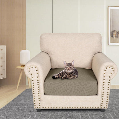Sofa Sitzkissenbezug Stretch Khaki 1 Sitzer