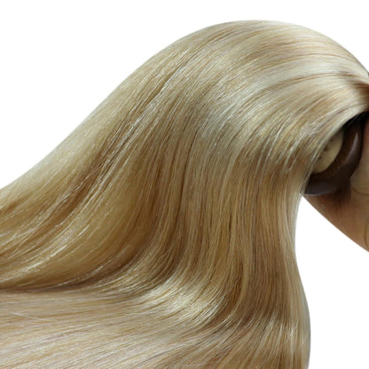 Echthaar Micro Ring Extensions Aschblond 50cm