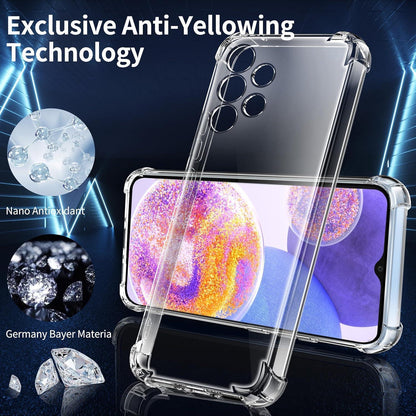 3in1 Schutzhülle Samsung A13 4G mit Panzerglas & Luftkissen