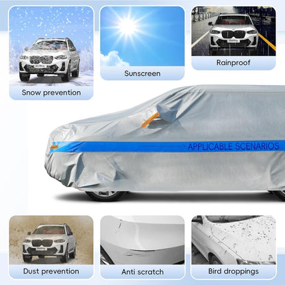 SUV Autoabdeckung Wasserdicht & Atmungsaktiv – Für Audi Q5, BMW X3, u.a. (460-485cm)