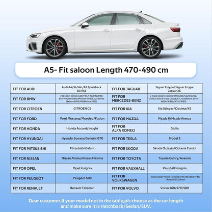 Wasserdichte Autoabdeckung für Audi A4/A5, BMW 3er, VW Passat – 3XL
