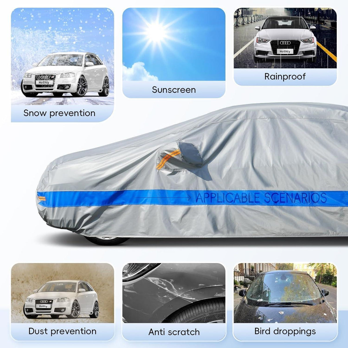 Wasserdichte Autoabdeckung SUV – Schutz vor Sonne, Schnee & Wind