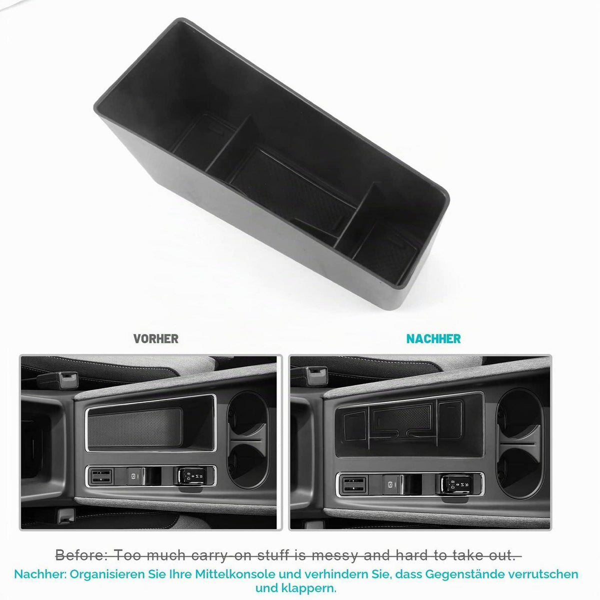 Mittelkonsolen Organizer für Skoda Enyaq iV 2021-2024