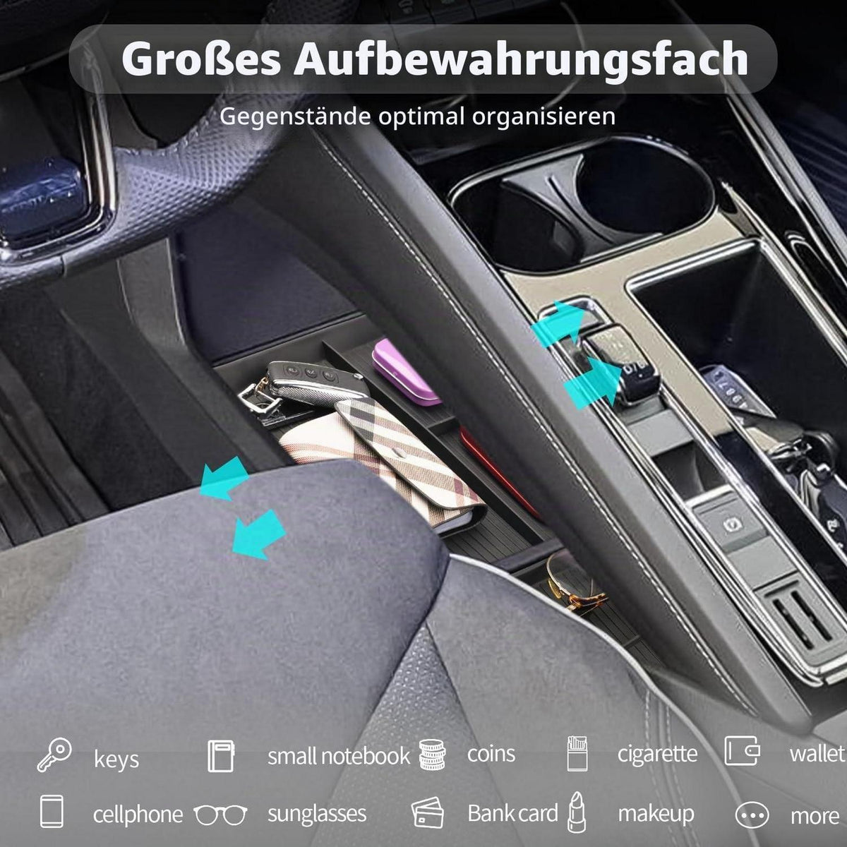 Mittelkonsolen Organizer für Skoda Enyaq iV 2021-2024