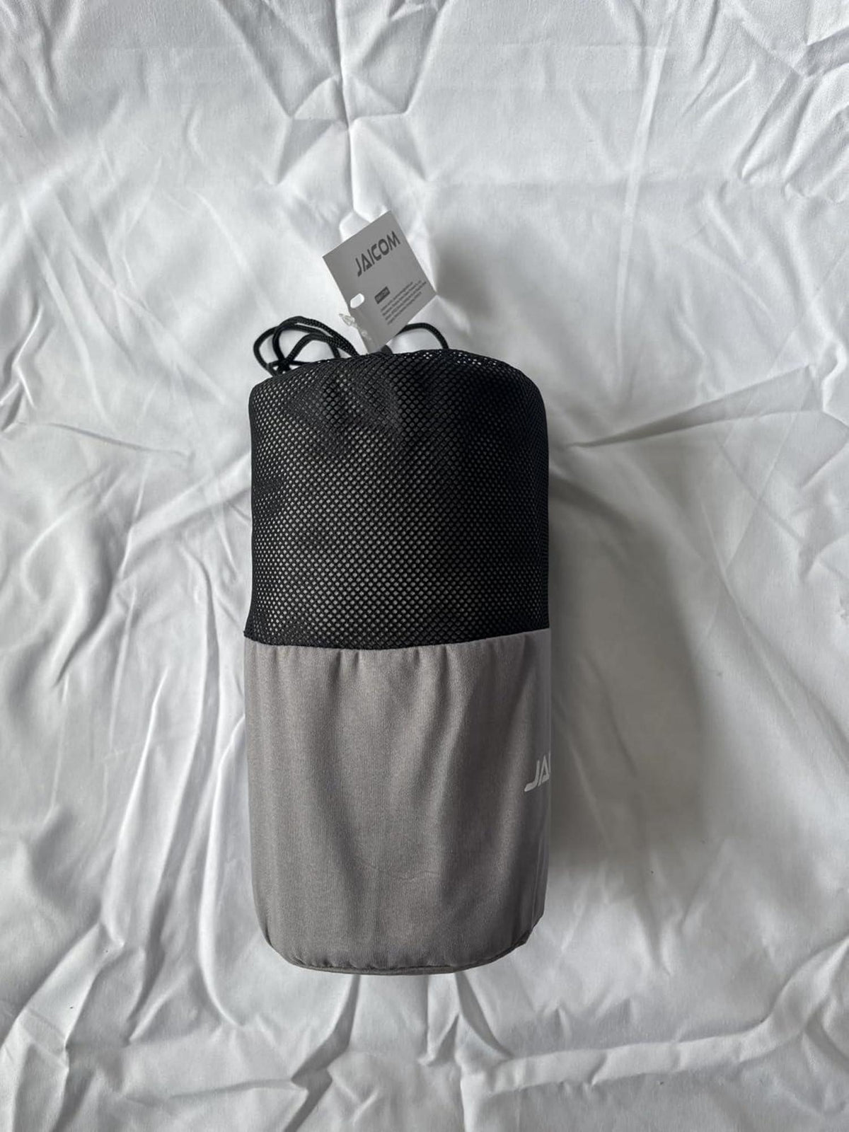 JAICOM Hüttenschlafsack Ultraleichter Seideschlafsack Rucksackreise Mikrofaser Grau