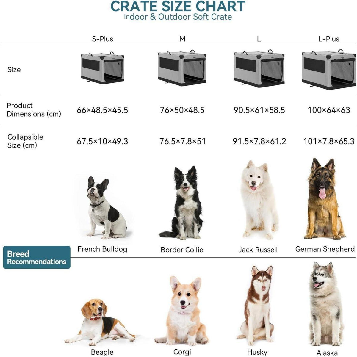Faltbare Hundebox grau XL – Sicher & Komfortabel für Reisen