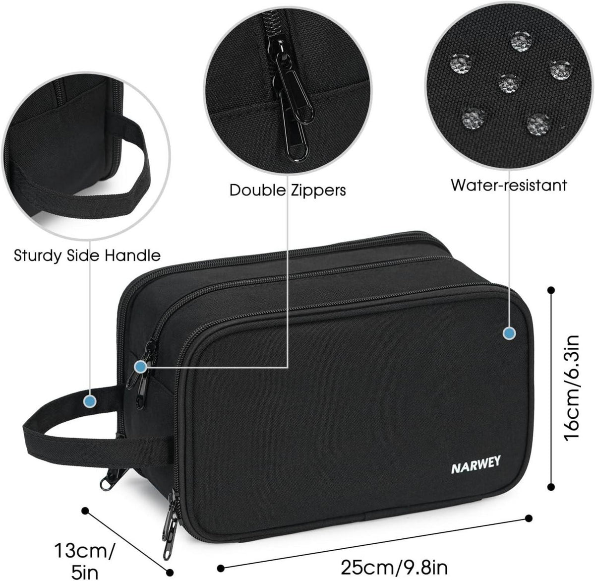 Kosmetiktasche Schwarz Große Reise Kulturtasche Make Up Tasche