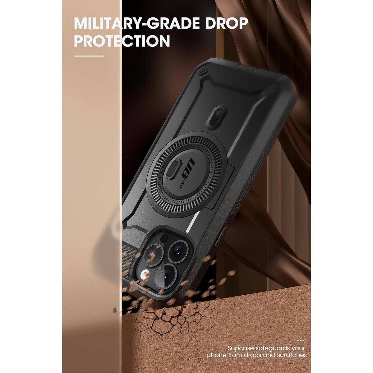 Robuste Hülle für iPhone 15 Pro Max mit MagSafe & Ständer