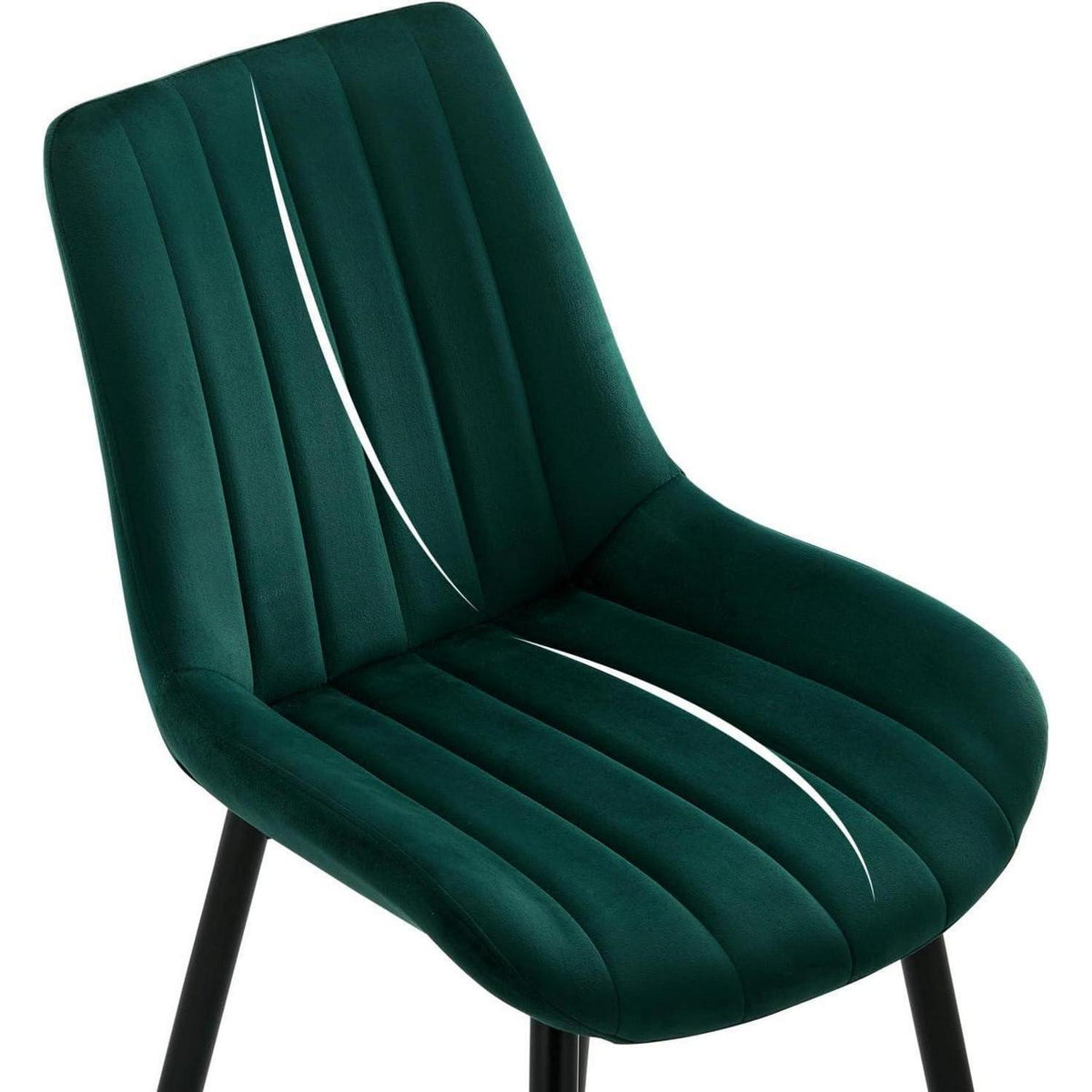 Samt Esszimmerstühle 4er Set – Moderne Sessel Grün