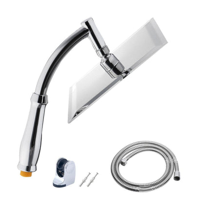 Edelstahl Regenduschkopf 20,3 cm – Hochdruck & 360° verstellbar