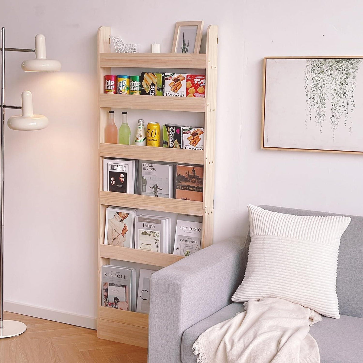 Massivholz Bücherregal Wandregal für Kinder & Erwachsene (80cm)