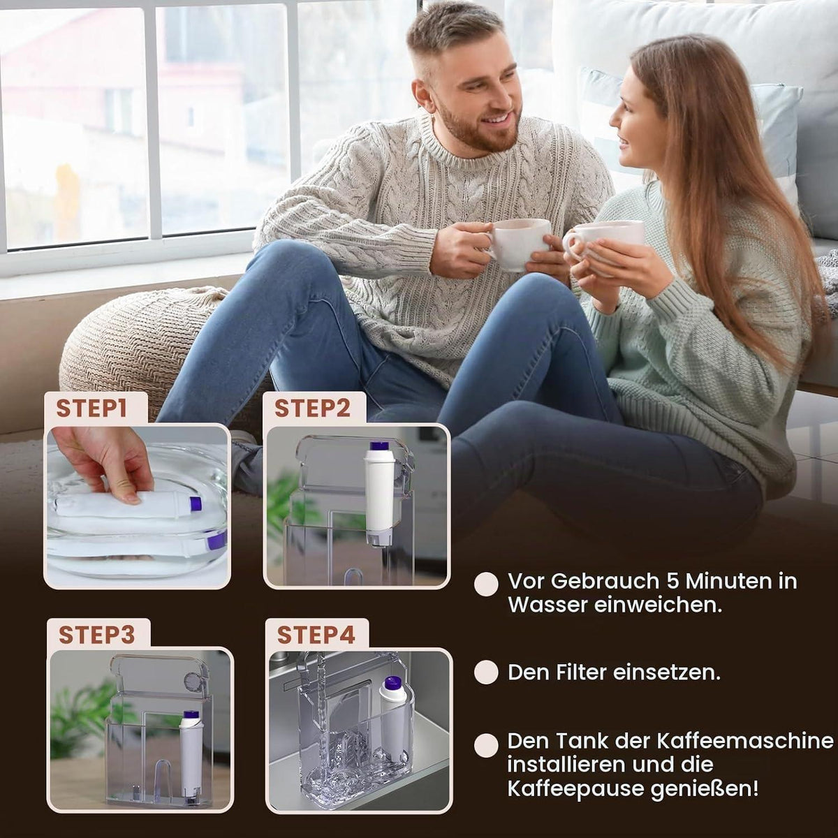 Wasserfilter für DeLonghi Kaffeevollautomaten