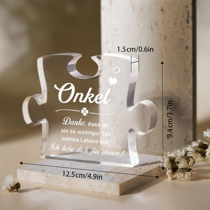 Acryl Puzzle für Onkel - Geschenk für Geburtstag & Vatertag