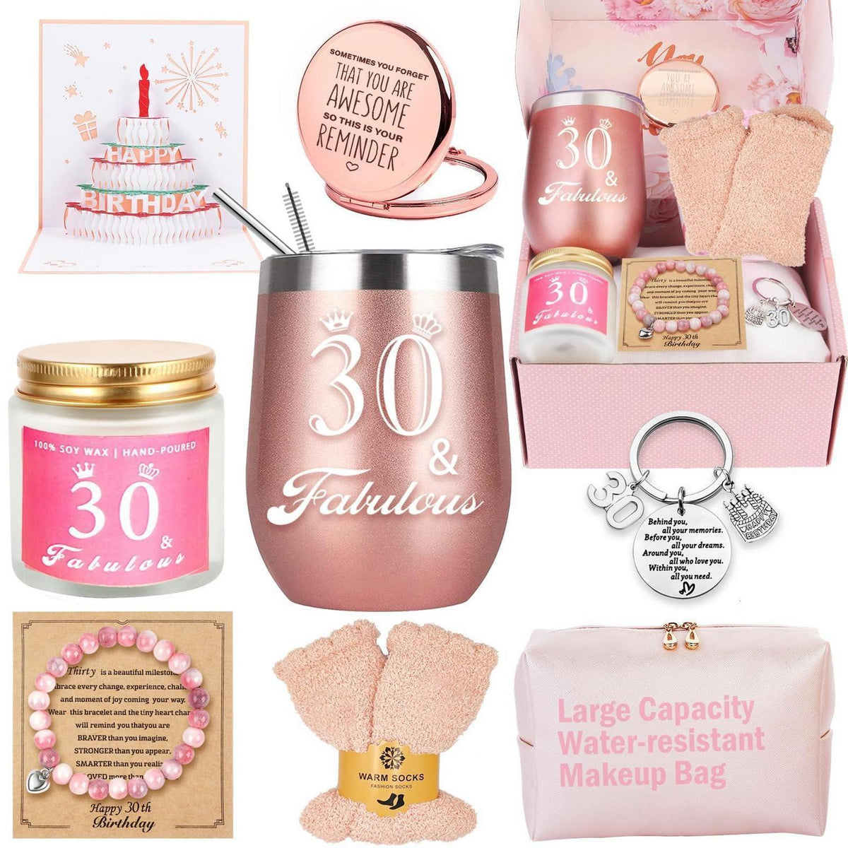 Geschenkset 30. Geburtstag Frau | Entspannende Überraschung für Mama & Co.