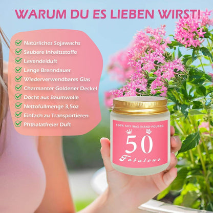 Geschenkset 50. Geburtstag Frau | Entspannende Überraschung für Mama & Co.