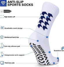 Rutschfeste Fußballsocken Closemate 3 Paar Herren 43-46
