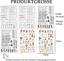 Kerzentattoos Weihnachten Happy New Year DIY Geschenk 6
