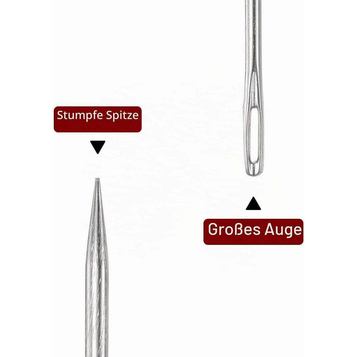 Polsternadeln Edelstahl – 4 Stück für Möbel & Heimtextilien
