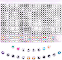 Funtopia 1560 Stück Alphabet Buchstaben Zahlen Perlen DIY Set