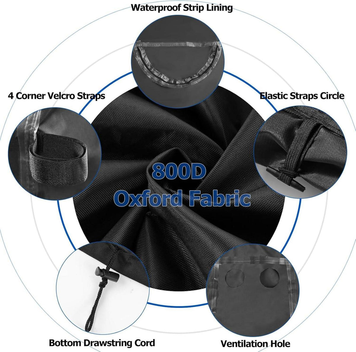 Wasserdichte Generator Abdeckung 800D Oxford für