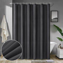 MIULEE Duschvorhang 240x200cm Schwarz Wasserdicht