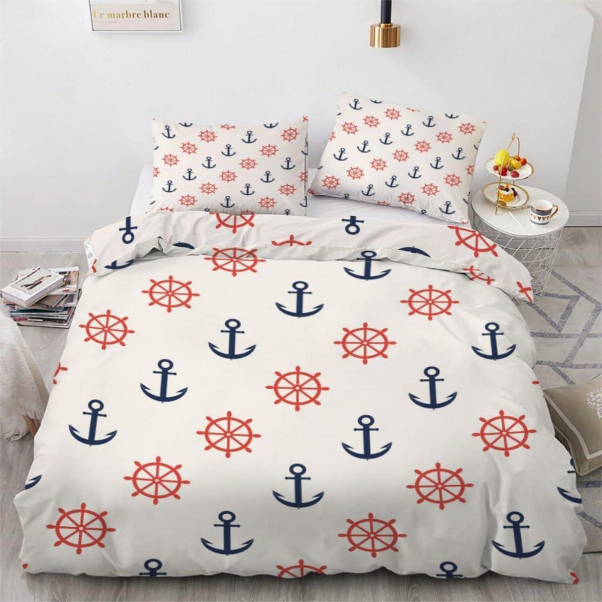 Anker 3teilig Bettwäsche-Set 220x240 cm Mikrofaser