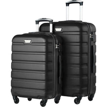COOLIFE Koffer Set 2tlg. S+M – Hartschale, TSA-Schloss, Schwarz