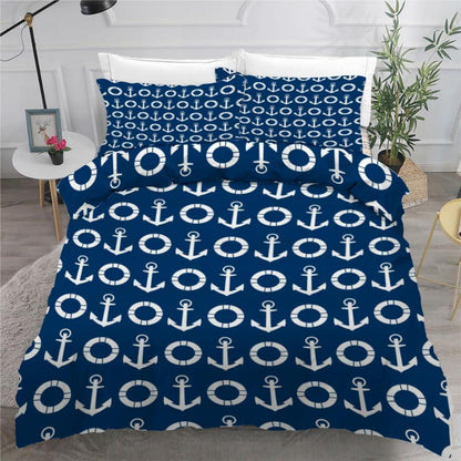 Anker 3teilig Bettwäsche Set 200x200 cm Mikrofaser