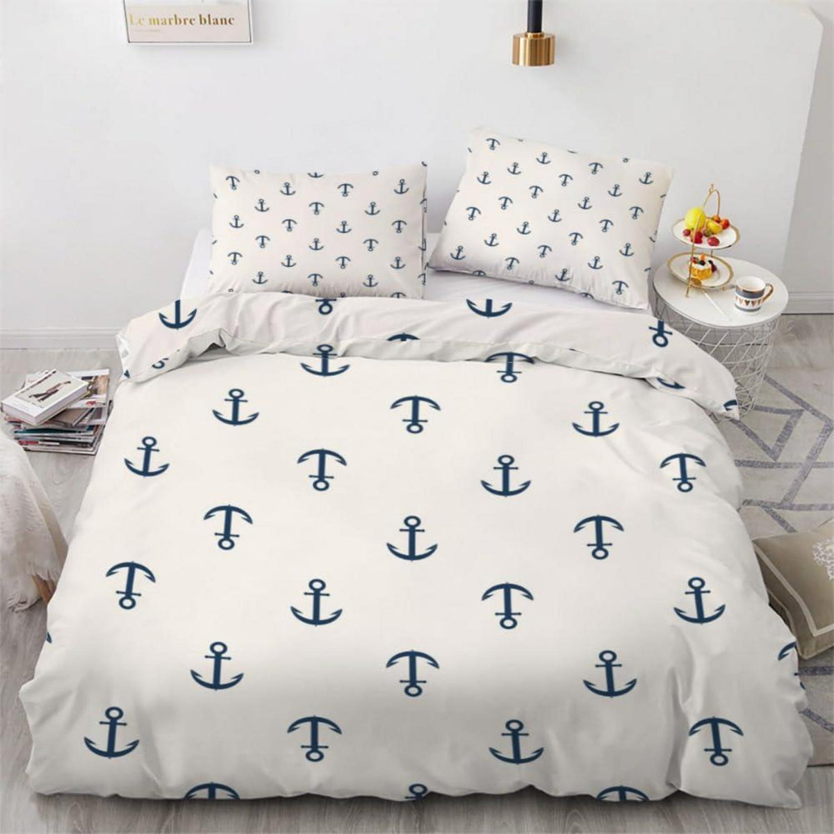 Anker 3teilig Bettwäsche-Set 220x240 cm Mikrofaser