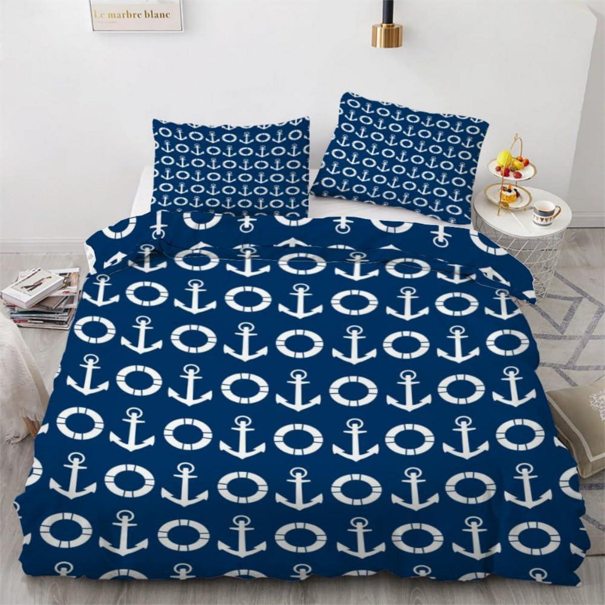 Anker 3teilig Bettwäsche-Set 220x240 cm Mikrofaser