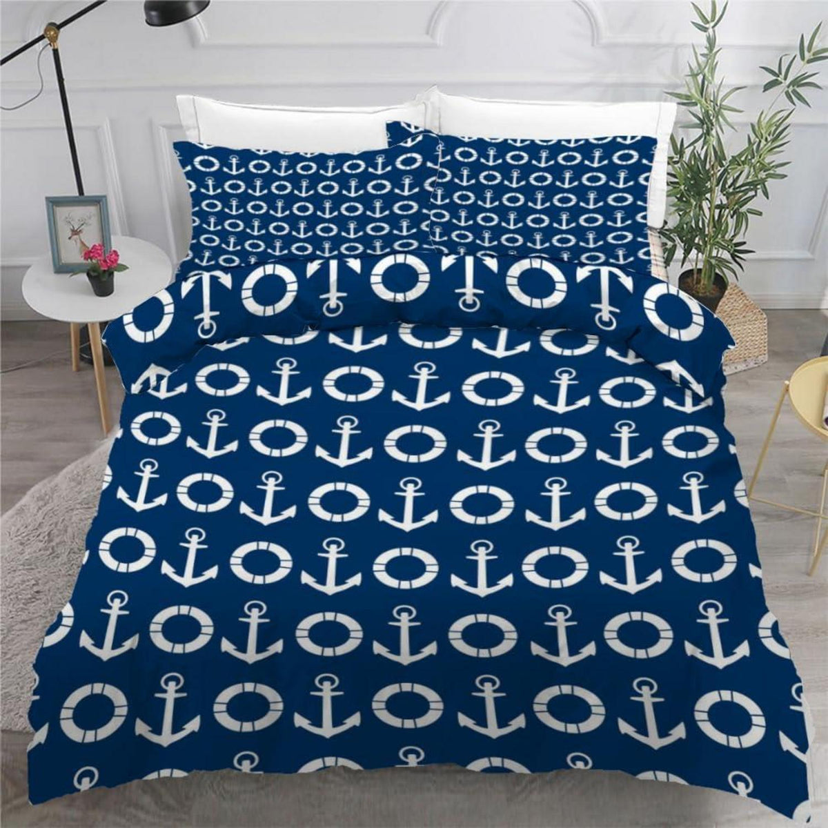 Anker 3teilig Bettwäsche-Set 220x240 cm Mikrofaser