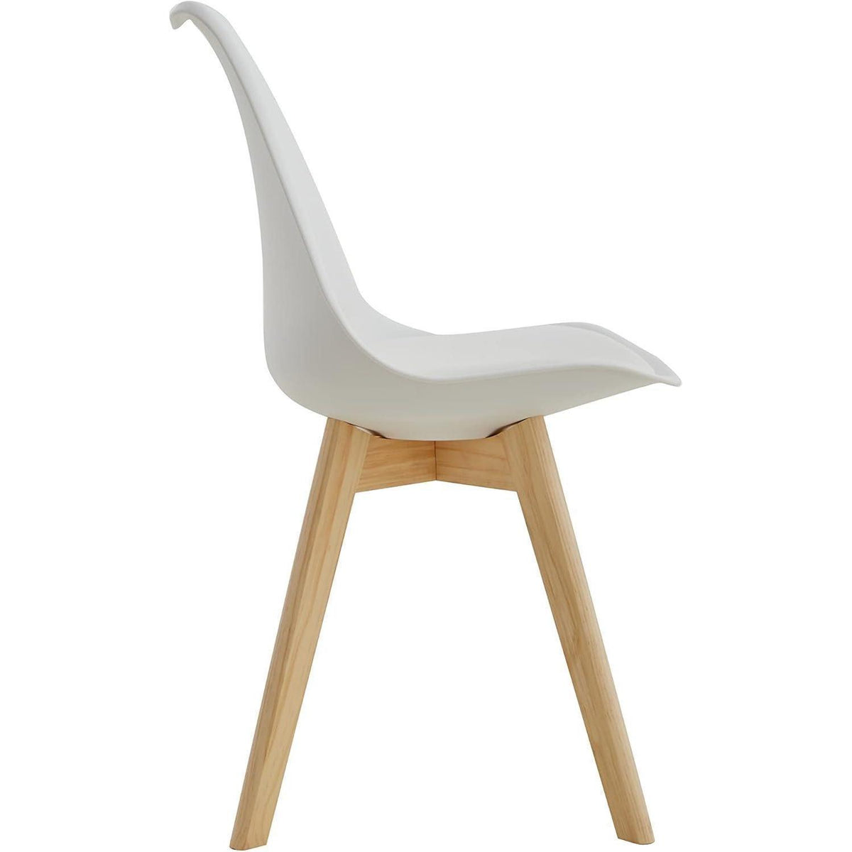 6 Esszimmerstühle Weiß – Massivholzbeine & Ergonomisch