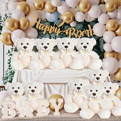 13,5 Zoll Teddybär Plüschtier - 10er Set Weiß
