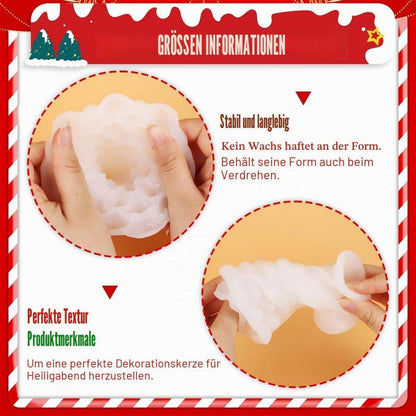 Silikon Gießform Weihnachtsbaum – 2er Set für Kerzen & DIY