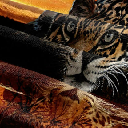 Bettwäsche-Set 135x200 Leopard 3D Gelb Gold | 4-teilig