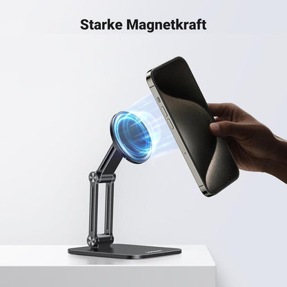 Magnetischer Handy Ständer – Faltbar & Verstellbar für iPhone & Android