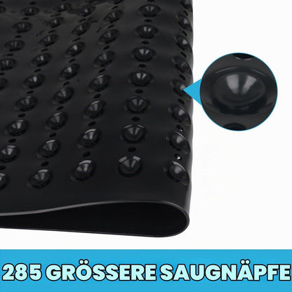 Rutschfeste Duschmatte 80x80 cm – Schwarz für Senioren